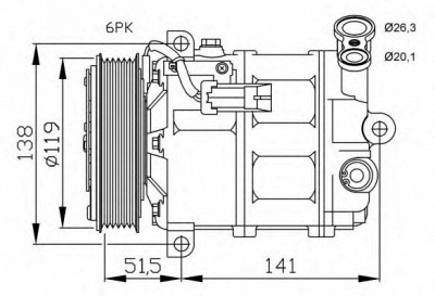 NRF 32499g -  Компрессор, кондиционер