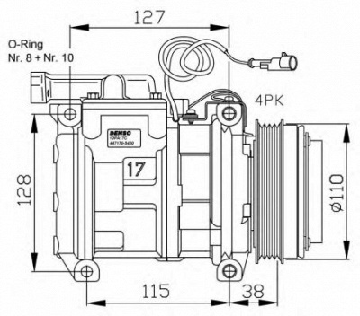 NRF 32556g -  Компрессор, кондиционер