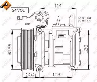 NRF 32567 -  Компрессор, кондиционер