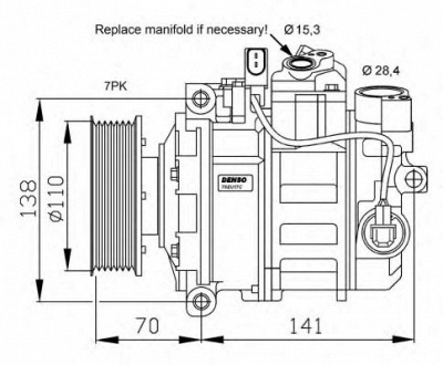 NRF 32613g -  Компрессор, кондиционер