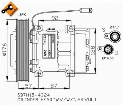 NRF 32700g -  Компрессор, кондиционер