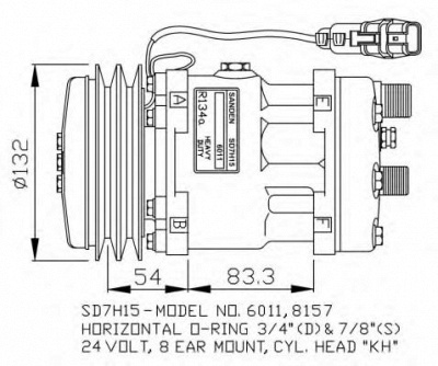 NRF 32708g -  Компрессор, кондиционер