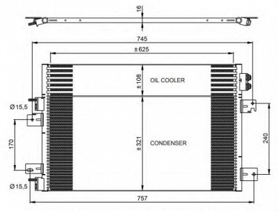 NRF 350031 -  Конденсатор, кондиционер
