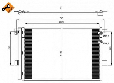 NRF 350041 -  Конденсатор, кондиционер