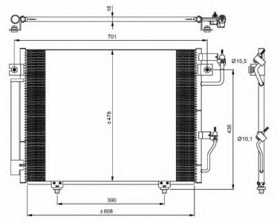 NRF 350049 -  Конденсатор, кондиционер