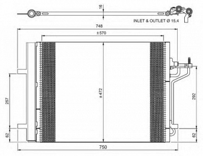 NRF 350052 -  Конденсатор, кондиционер