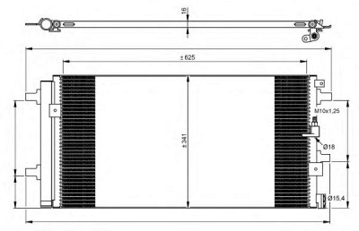 NRF 350060 -  Конденсатор, кондиционер