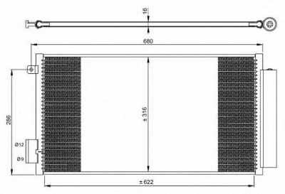 NRF 350061 -  Конденсатор, кондиционер