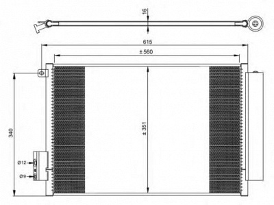 NRF 350065 -  Конденсатор, кондиционер
