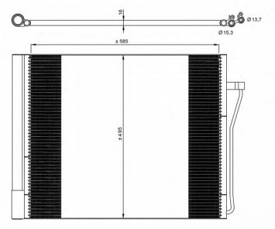 NRF 350077 -  Конденсатор, кондиционер