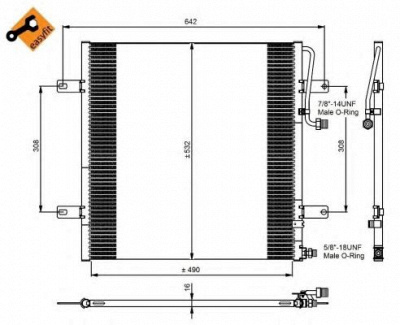 NRF 350084 -  Конденсатор, кондиционер