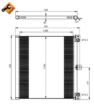 NRF 350203 -  Конденсатор, кондиционер