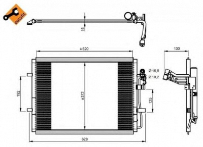 NRF 350207 -  КОНДЕНСАТОР, КОНДИЦИОНЕР