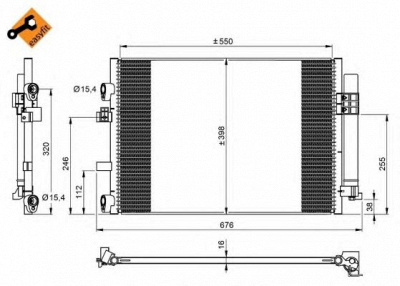 NRF 350209 -  Конденсатор, кондиционер