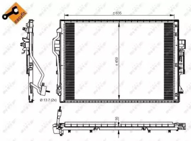 NRF 350218 -  Конденсатор, кондиционер