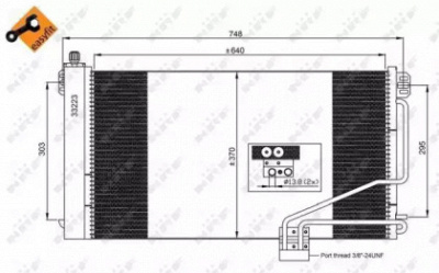 NRF 350219 -  Конденсатор, кондиционер