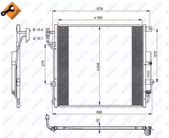 NRF 350220 -  Конденсатор, кондиционер