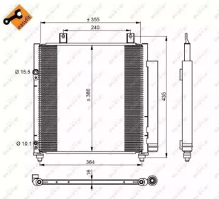 NRF 350221 -  Конденсатор, кондиционер