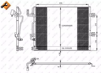 NRF 350223 -  Конденсатор, кондиционер