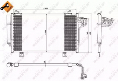 NRF 350229 -  Конденсатор, кондиционер
