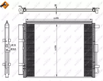 NRF 350230 -  Конденсатор, кондиционер