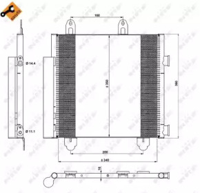 NRF 350231 -  Конденсатор, кондиционер