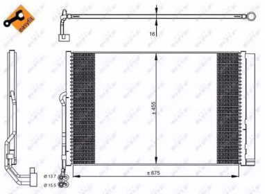 NRF 350324 -  Конденсатор, кондиционер