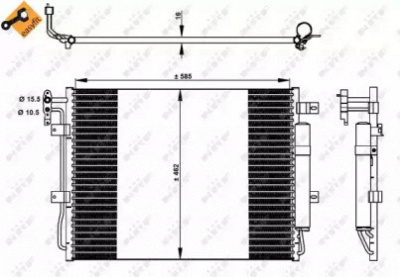 NRF 350330 -  Конденсатор, кондиционер