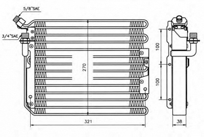 NRF 35037 -  Конденсатор, кондиционер