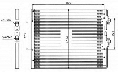NRF 35059 -  Конденсатор, кондиционер