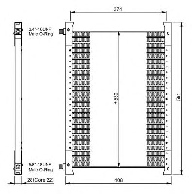 NRF 35064 -  Конденсатор, кондиционер