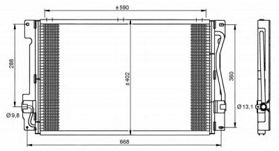 NRF 35151 -  Конденсатор, кондиционер