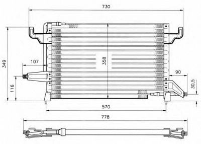 NRF 35152 -  Конденсатор, кондиционер