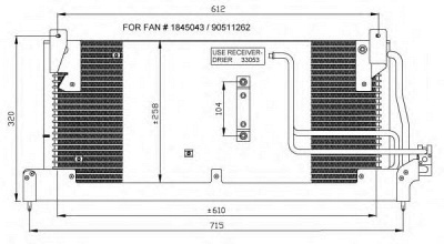 NRF 35218 -  Конденсатор, кондиционер