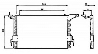 NRF 35260 -  Конденсатор, кондиционер
