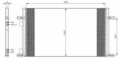 NRF 35298 -  Конденсатор, кондиционер