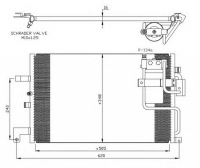 NRF 35299 -  Конденсатор, кондиционер