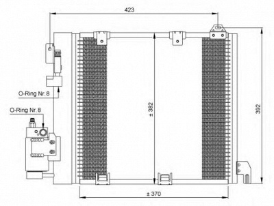 NRF 35302 -  Конденсатор, кондиционер