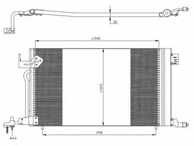 NRF 35304 -  Конденсатор, кондиционер