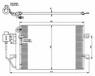 NRF 35309 -  Конденсатор, кондиционер