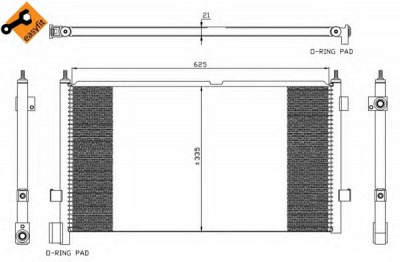 NRF 35313 -  Конденсатор, кондиционер
