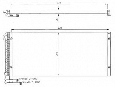 NRF 35323 -  Конденсатор, кондиционер