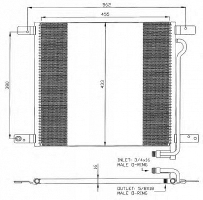 NRF 35325 -  Конденсатор, кондиционер