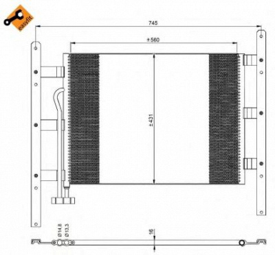 NRF 35329 -  Конденсатор, кондиционер
