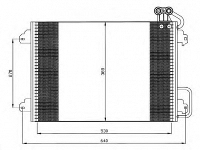 NRF 35340 -  Конденсатор, кондиционер