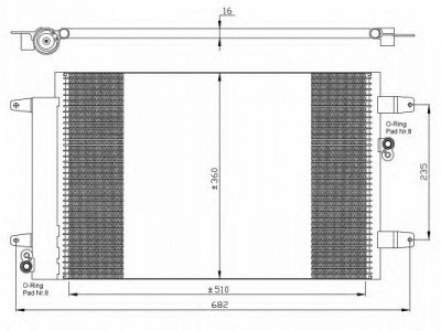 NRF 35403 -  Конденсатор, кондиционер