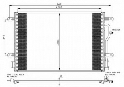 NRF 35465 -  Конденсатор, кондиционер