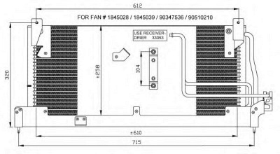 NRF 35466 -  Конденсатор, кондиционер