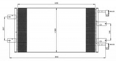 NRF 35505 -  Конденсатор, кондиционер
