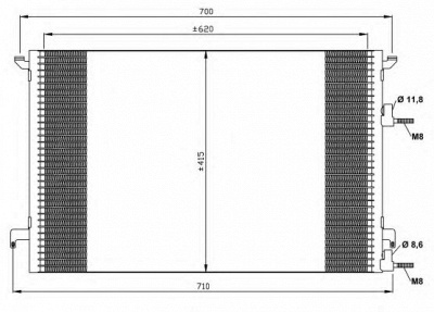 NRF 35516 -  Конденсатор, кондиционер